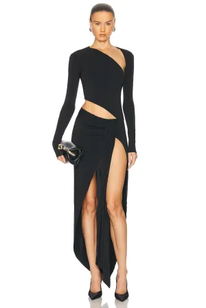 Asymmetrical Maxi Dress