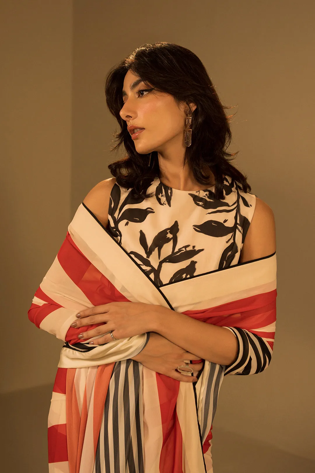 Bold Striped Saree