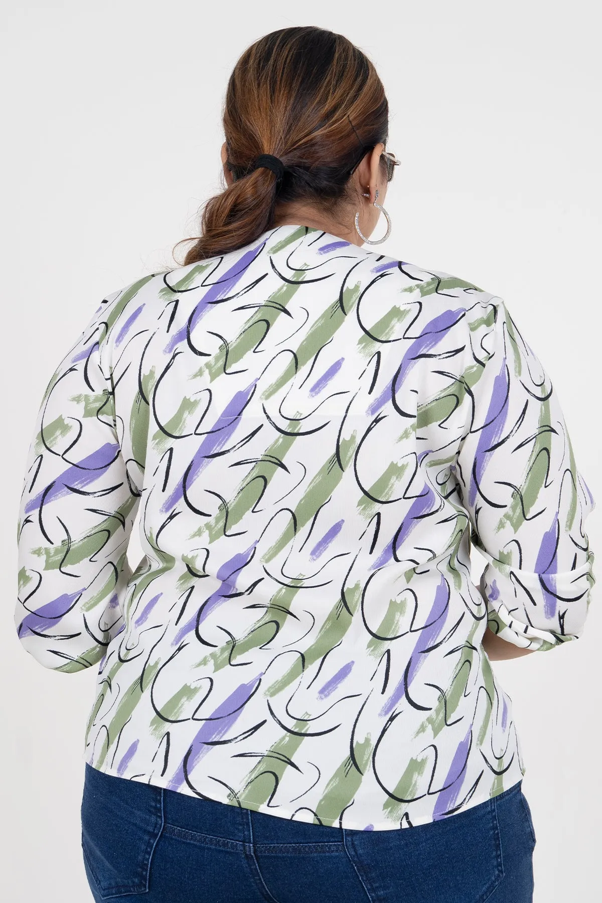 Curvy Women's Plus Size Office Top
