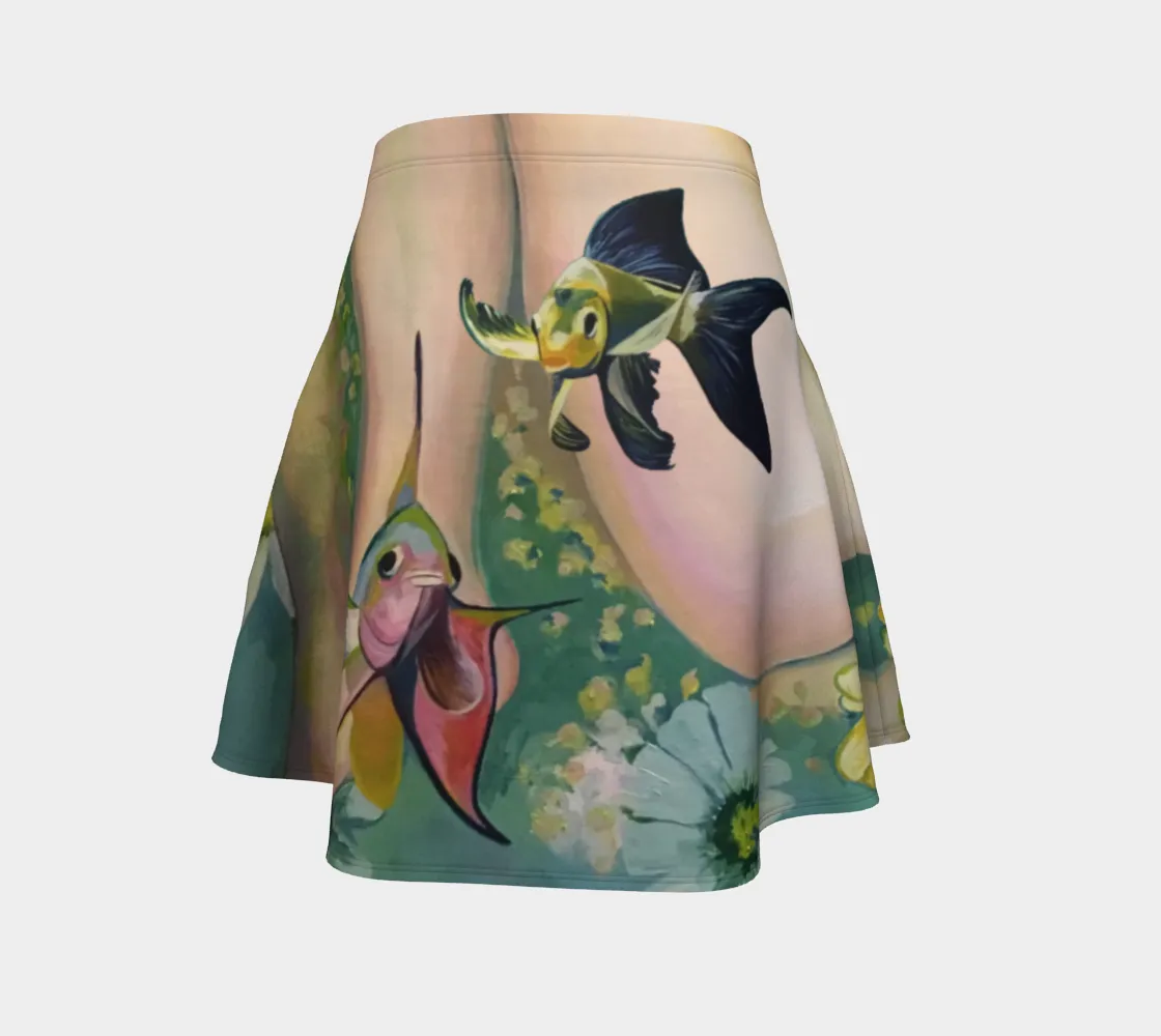 Flair skirt - fishies