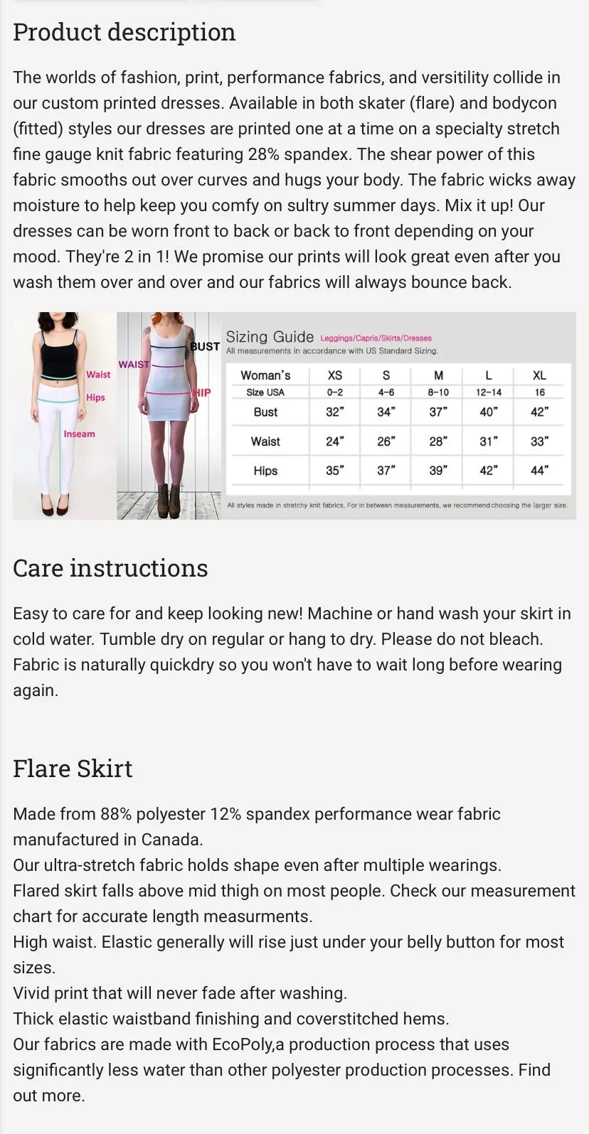 Flair skirt - fishies