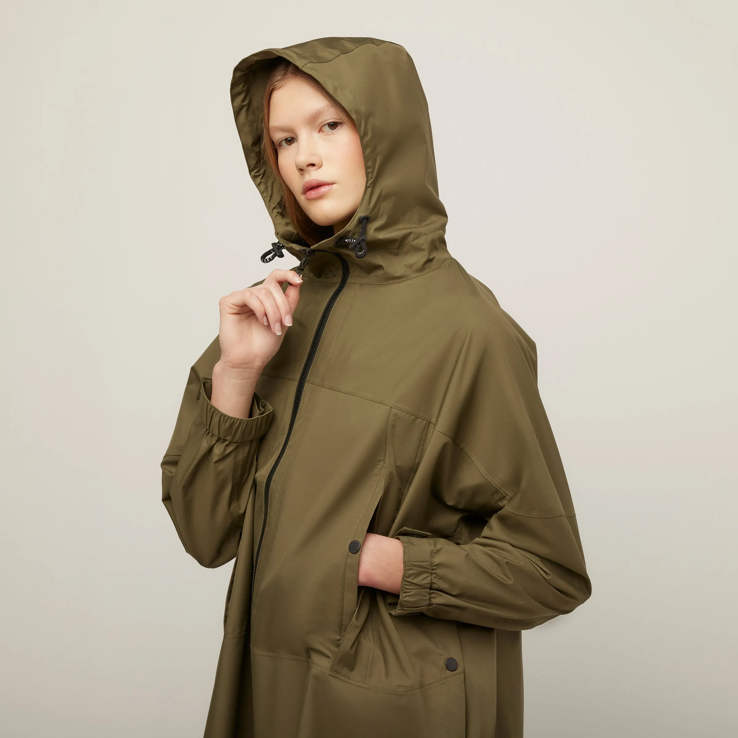 Packable Hooded Poncho