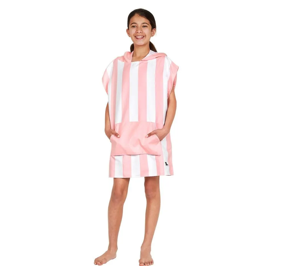 Poncho Malibu Pink Small 4-7 Aos