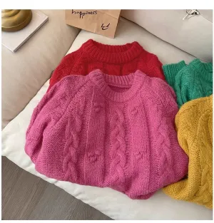popular beautiful sweaters for women new style round neck sweaters    S4856