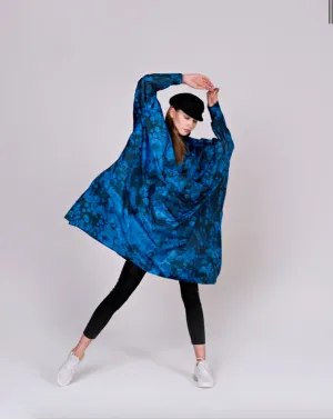 RAINKISS BLUE BUBBLES PONCHO / RAIN JACKET