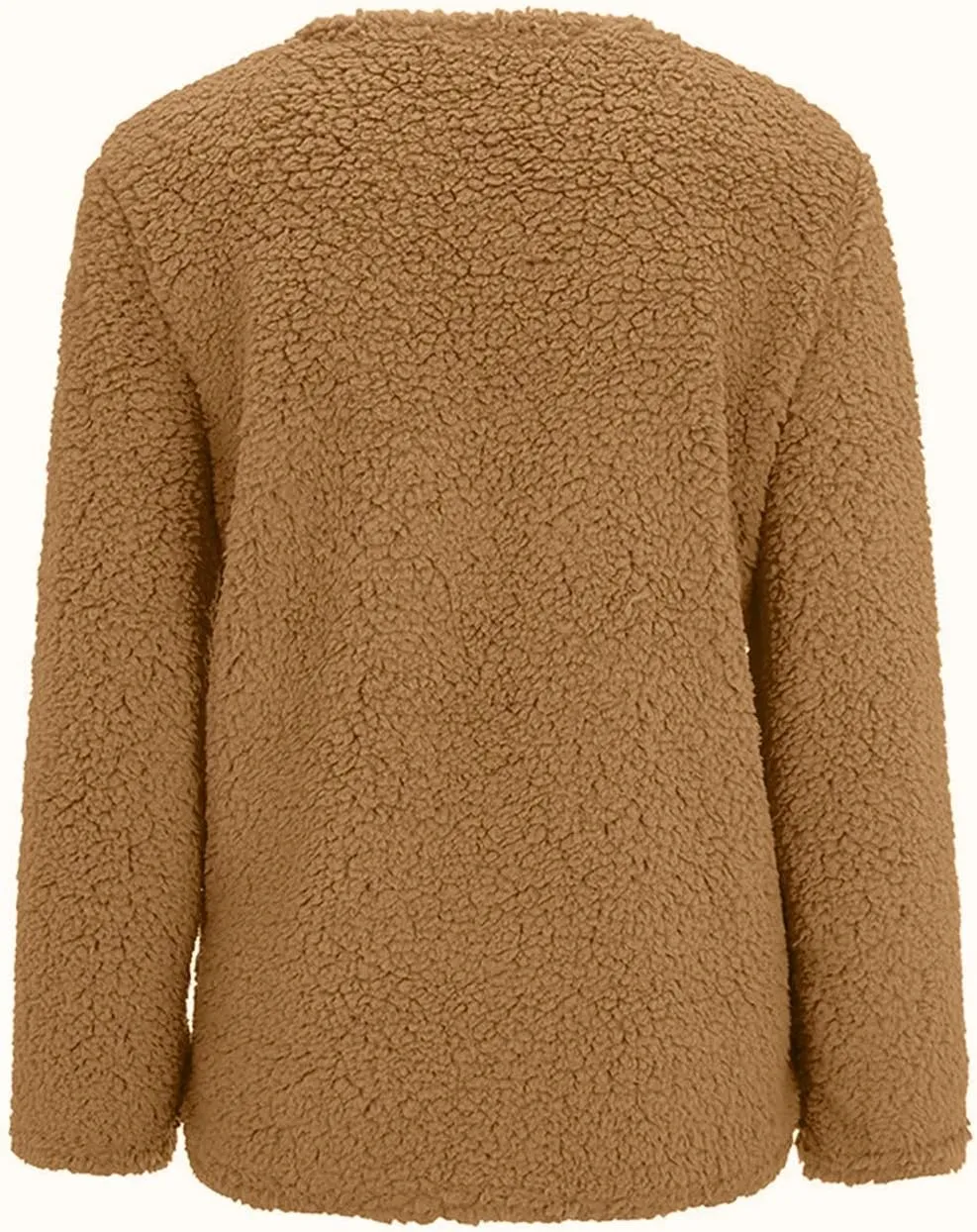 Winter Coats for Women 2023 Fuzzy Fleece Sherpa Jacket Warm Outerwear Button Down Long Sleeve Cardigan Plush Sweater