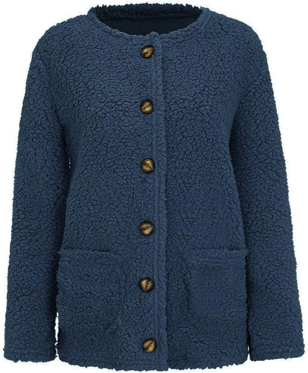 Winter Coats for Women 2023 Fuzzy Fleece Sherpa Jacket Warm Outerwear Button Down Long Sleeve Cardigan Plush Sweater
