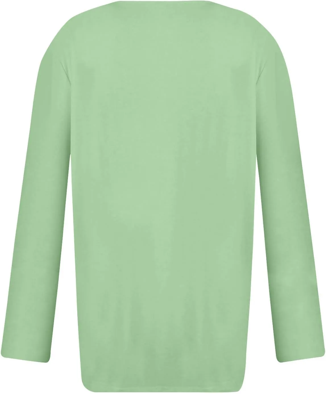 Womens Tops Button V Neck Long Sleeve T Shirt Chest Panel Ruched Solid Color Sweatshirts Lightweight Pullover